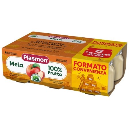 PLASMON OMOG MELA 6X80G                 