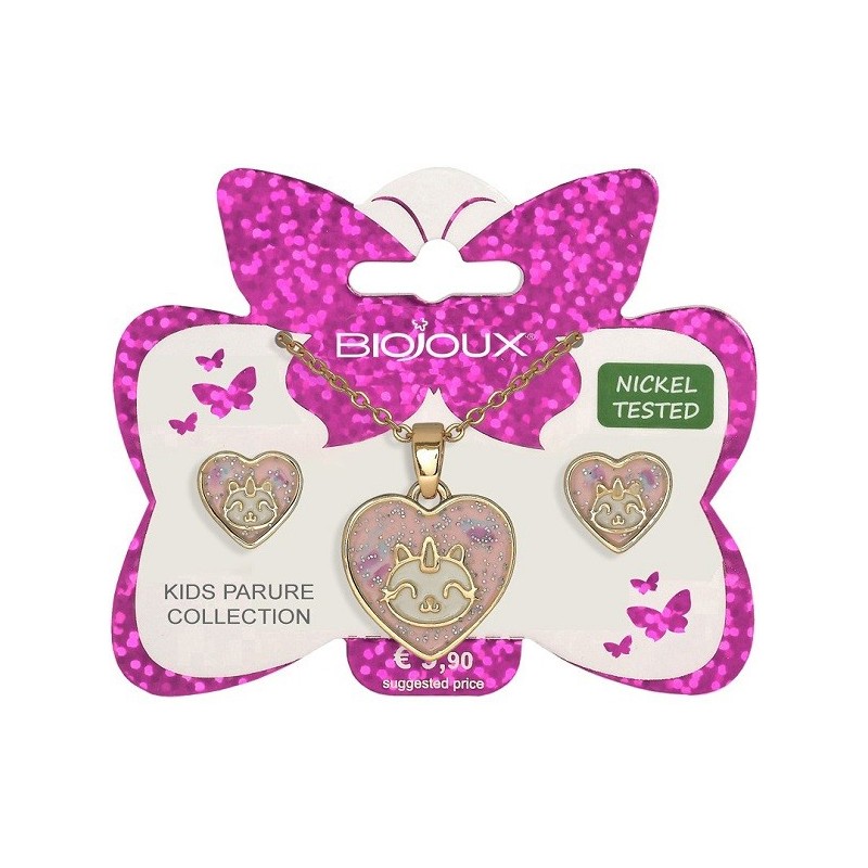 BJS006 PARURE UNI HEART GP              