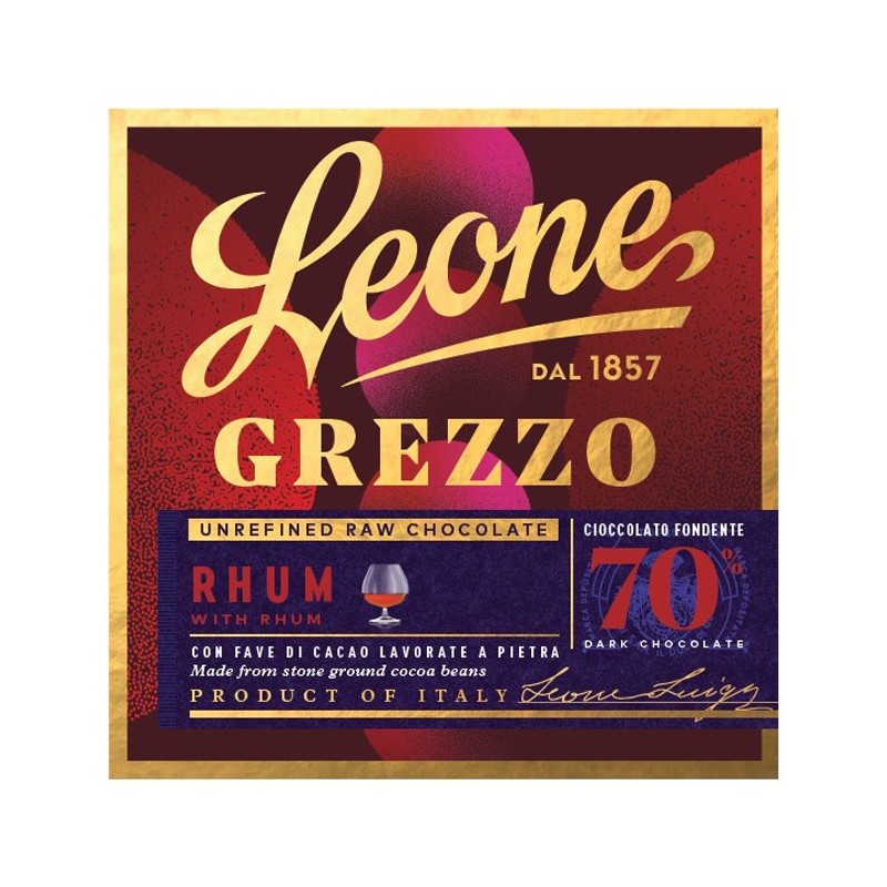 LEONE TAVOLETTA CIOC RHUM 70G           