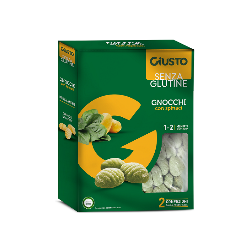 GIUSTO S/G GNOCCHI SPINACI500G          