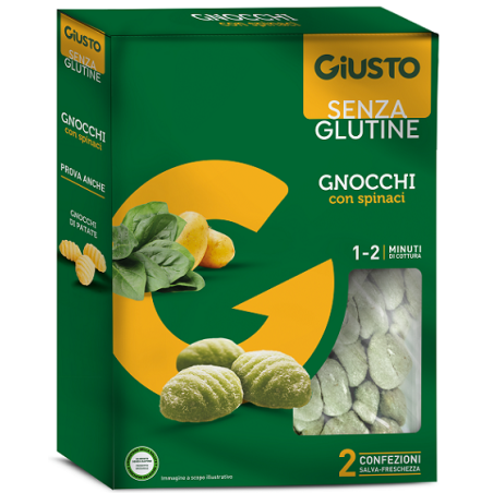 GIUSTO S/G GNOCCHI SPINACI500G          
