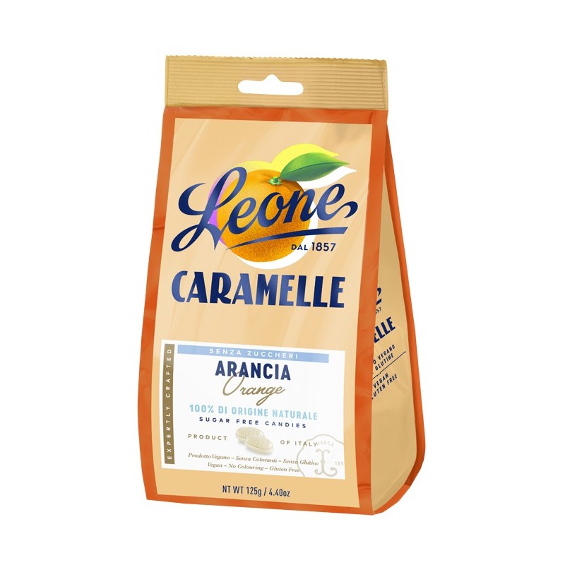 CARAMELLE S/ZUCCH ARANCIA 125G          