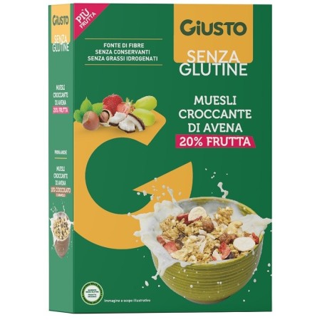 GIUSTO S/G MUESLI AVE/FRUT275G          