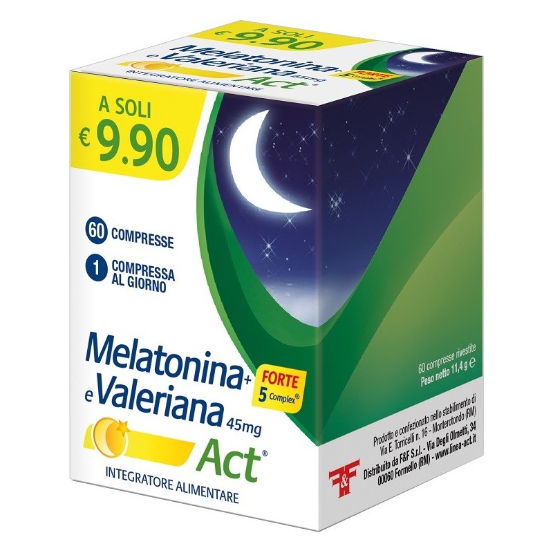MELATONINA ACT +VAL+FT5C 60 Compresse          