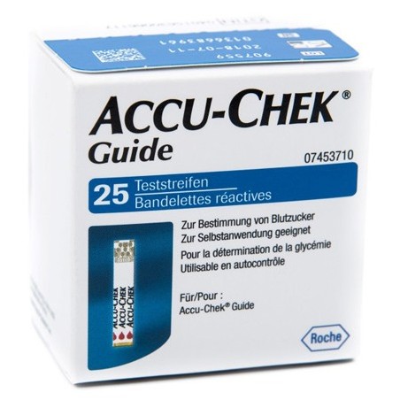 ACCU-CHEK GUIDE 25 STRIPS RETA          