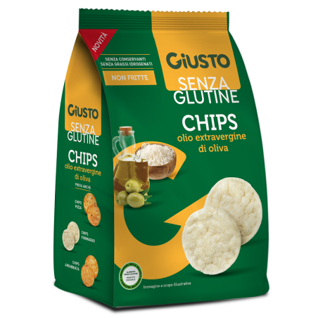 GIUSTO S/G CHIPS OLIO EVO 40G           