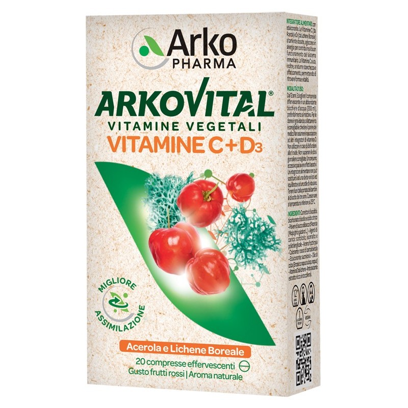 ARKOVITAL VITAMINE C+D3 20 Compresse           
