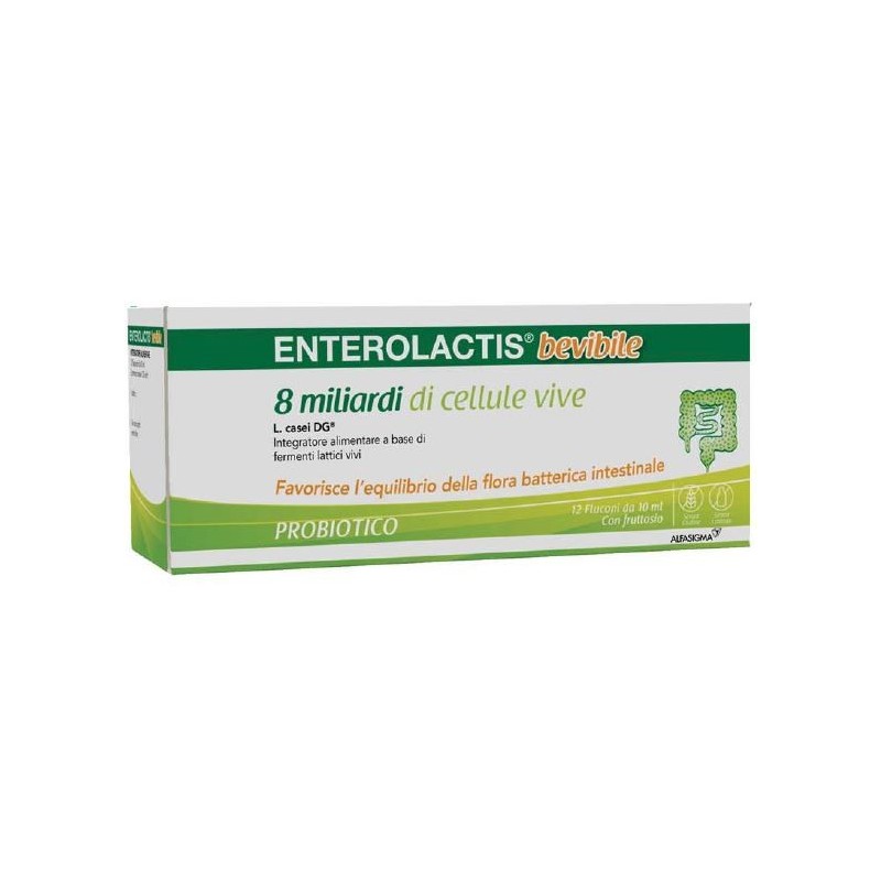 ENTEROLACTIS BEVIBILE 12 Flaconi              