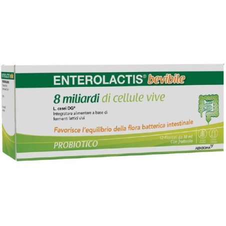 ENTEROLACTIS BEVIBILE 12 Flaconi              