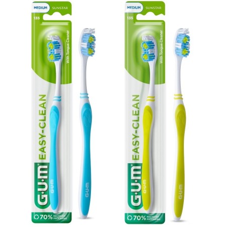 GUM EASY CLEAN TOOTHBRUSH               