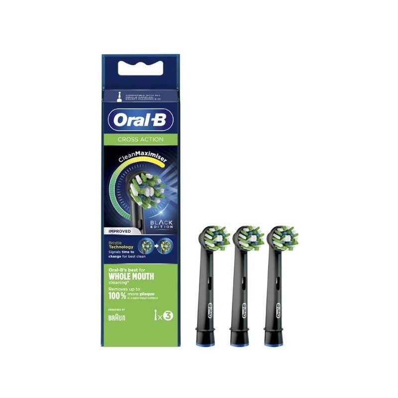 ORALB PW REFILL CROSS BLACK3 Pezzi          