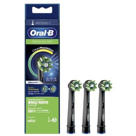 ORALB PW REFILL CROSS BLACK3 Pezzi          