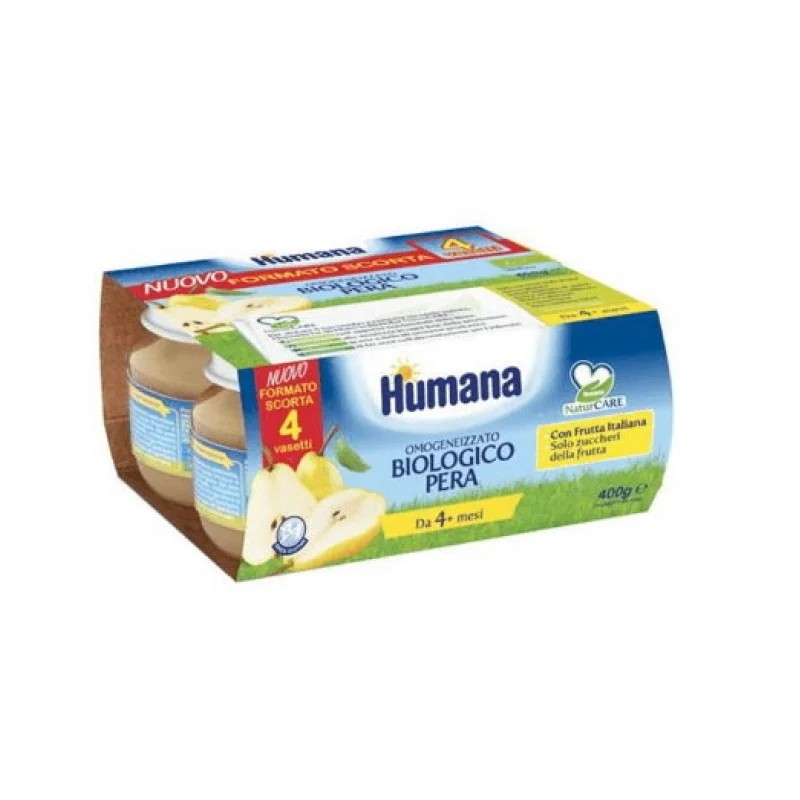 HUMANA OMOG PERA BIO 4X100G             