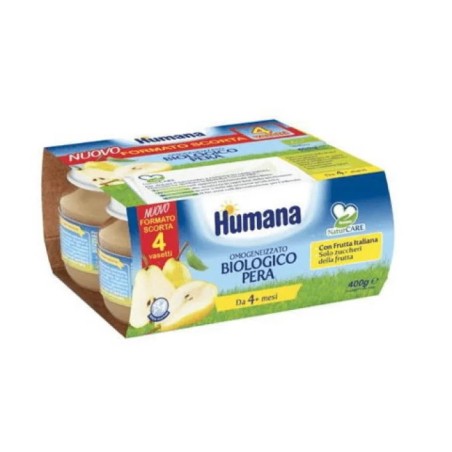 HUMANA OMOG PERA BIO 4X100G             