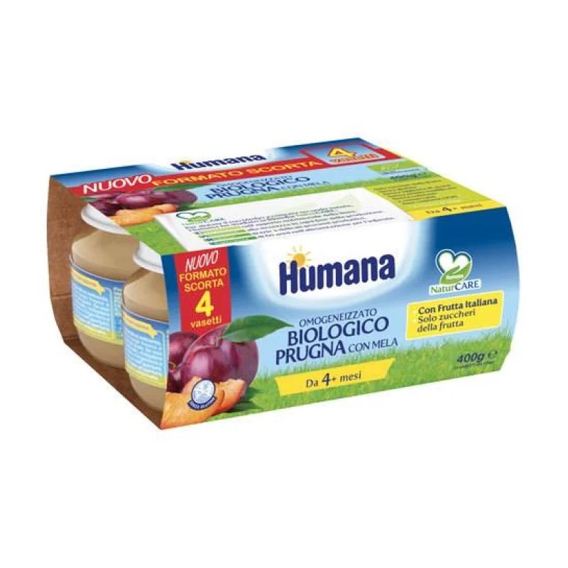 HUMANA OMOG PRUGNA BIO 4X100G           