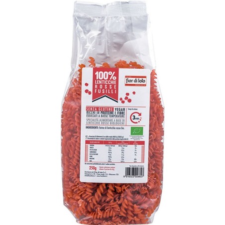 FUSILLI LENTICCHIE ROSSE BIO            