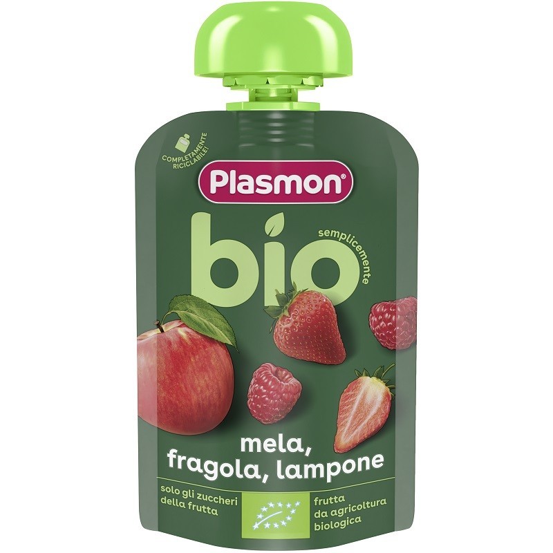 PLASMON MELA FR LA BIO POUCHES          