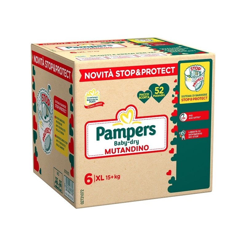 PAMPERS BD MUT XL QUADRI 52 Pezzi           