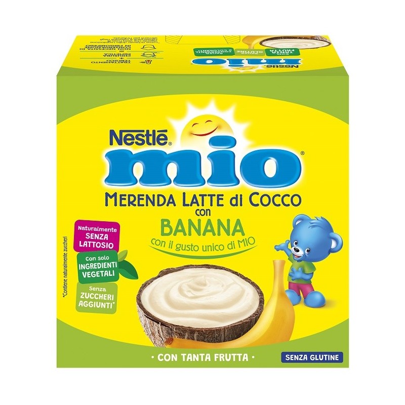 MIO MERENDA COCCO BANANA 4 Pezzi            