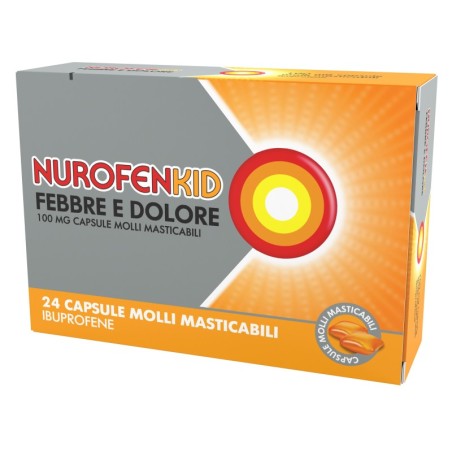 NUROFENKID FEBBRE D 24CPS100MG          