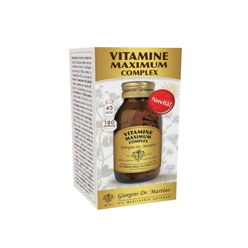 VITAMINE MAXIMUM COMPL 180 Pastiglie          