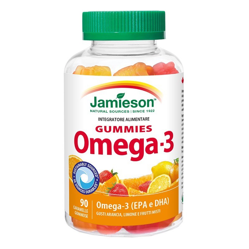 JAMIESON OMEGA 3 GUMM 90 Caramelle           