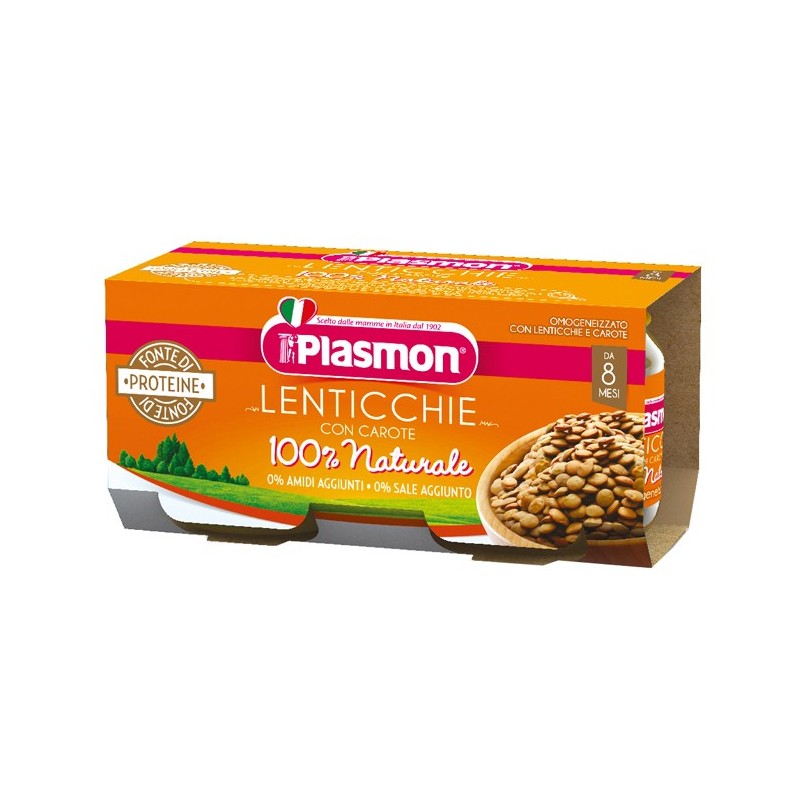 PLASMON OMOG LENTICCHIE 2X80G           