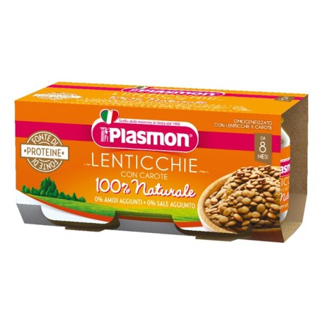 PLASMON OMOG LENTICCHIE 2X80G           