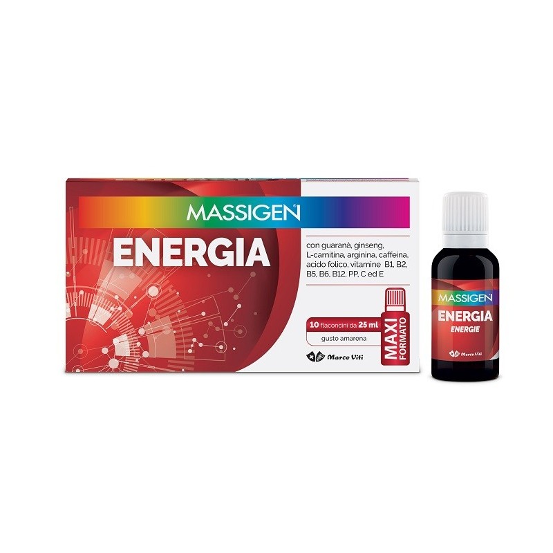 MASSIGEN ENERGIA 10 Flaconi 25ML              