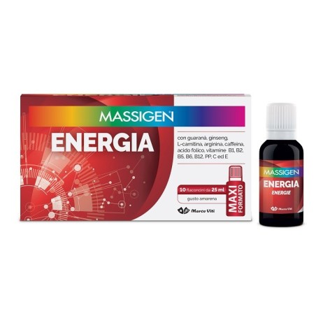MASSIGEN ENERGIA 10 Flaconi 25ML              