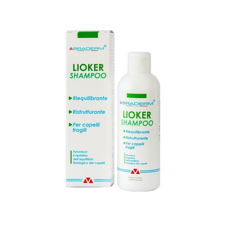 LIOKER SHAMPOO 200ML BRADERM            