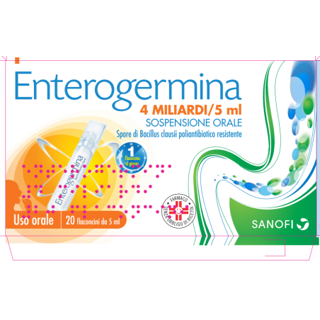 ENTEROGERMINA OS 20 Flaconi 4MLD 5ML          