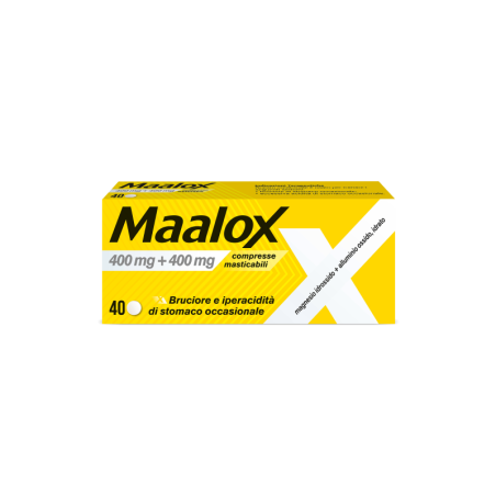 MAALOX 40 Compresse Masticabili 400MG+400MG           