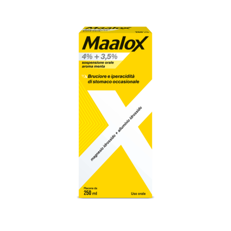 MAALOX OS SOSP 250ML 4+3,5% ME          