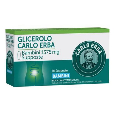 GLICEROLO  Bambini 18 Supposte 1375MG              