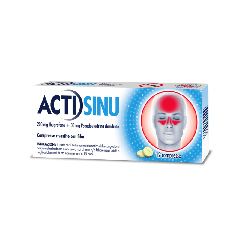 ACTISINU 12 Compresse 200MG+30MG               