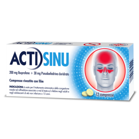 ACTISINU 12 Compresse 200MG+30MG               