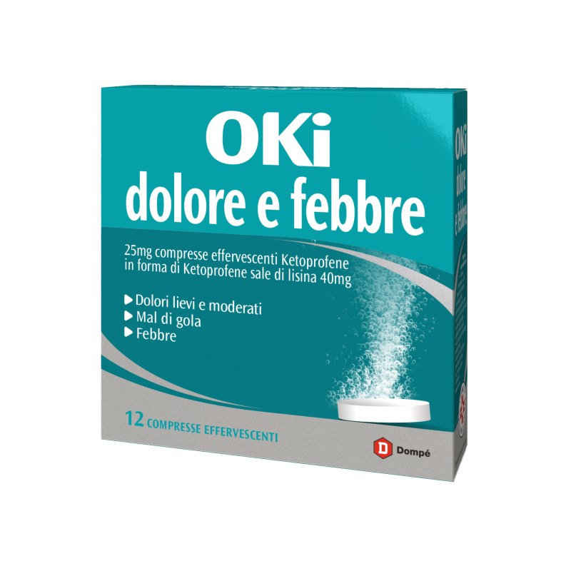 OKI DOLORE E FEBBRE 12 Compresse Effervescenti           