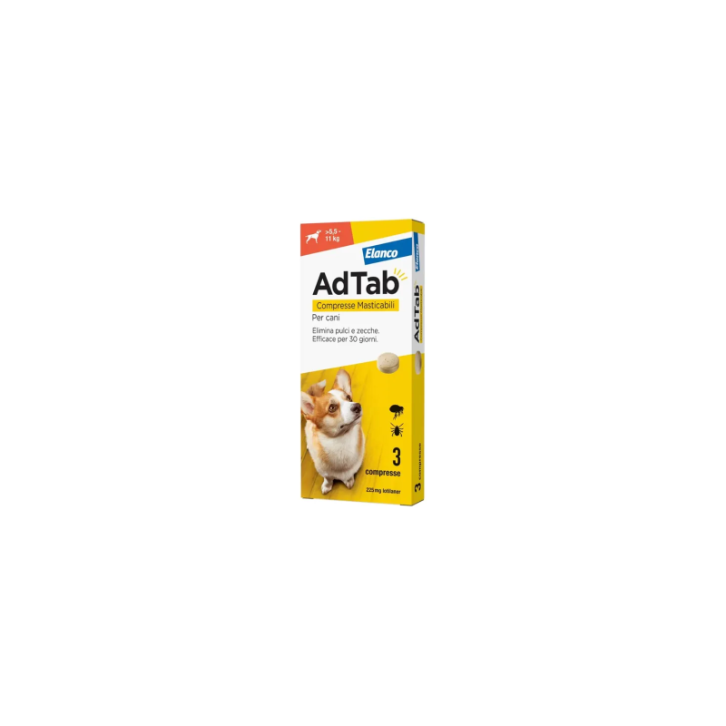 ADTAB 3 Compresse 225MG CANI 5,5-11KG          