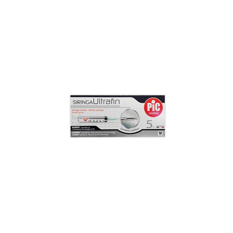  Siringhe PIC ULTRAFINE 5ML 14 10P            