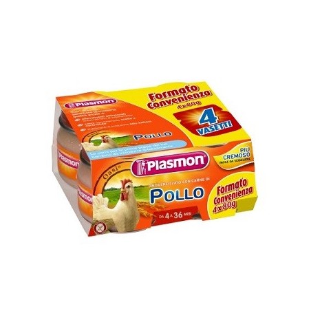 PLASMON OMOG POLLO 4X80G                
