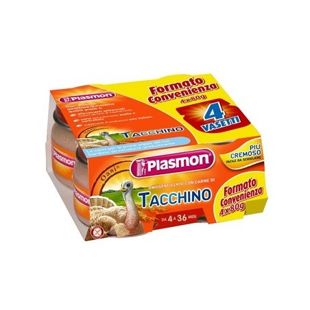 PLASMON OMOG TACCHINO 4X80G             