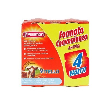 PLASMON OMOG VITELLO 4X80G              