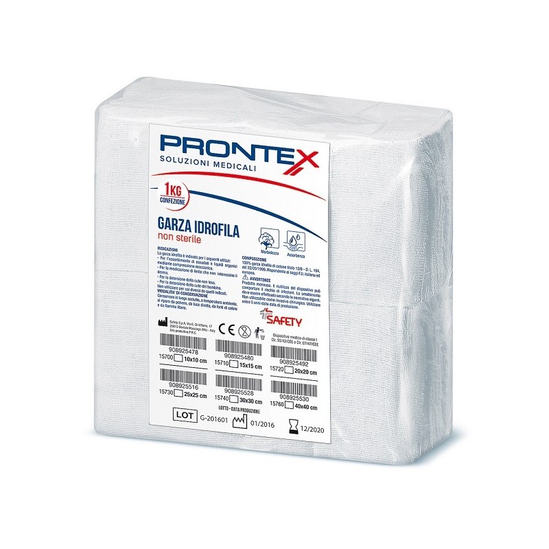 GARZA PRONTEX 20X20CM 1KG               