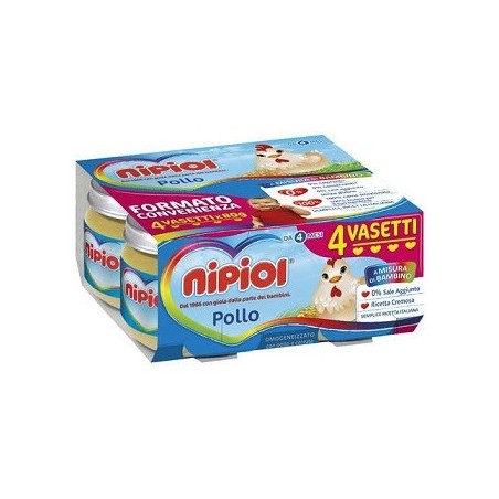 NIPIOL OMOG POLLO 4X80G                 