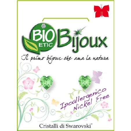 ORECCHINO CUORE 5MM PERIDOT             