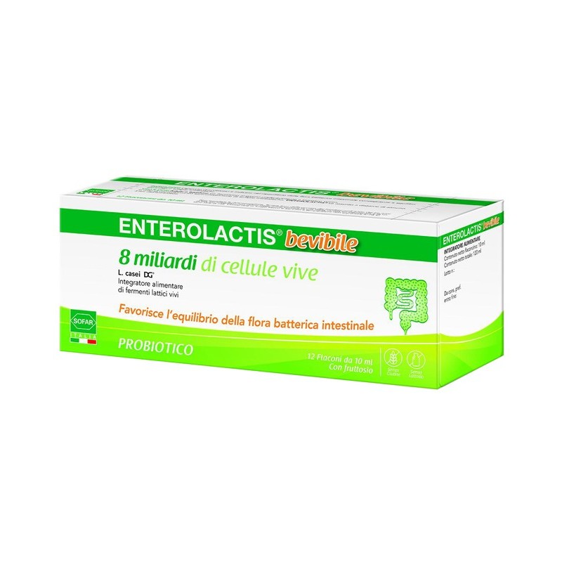 ENTEROLACTIS 12 Flaconi 10ML                  