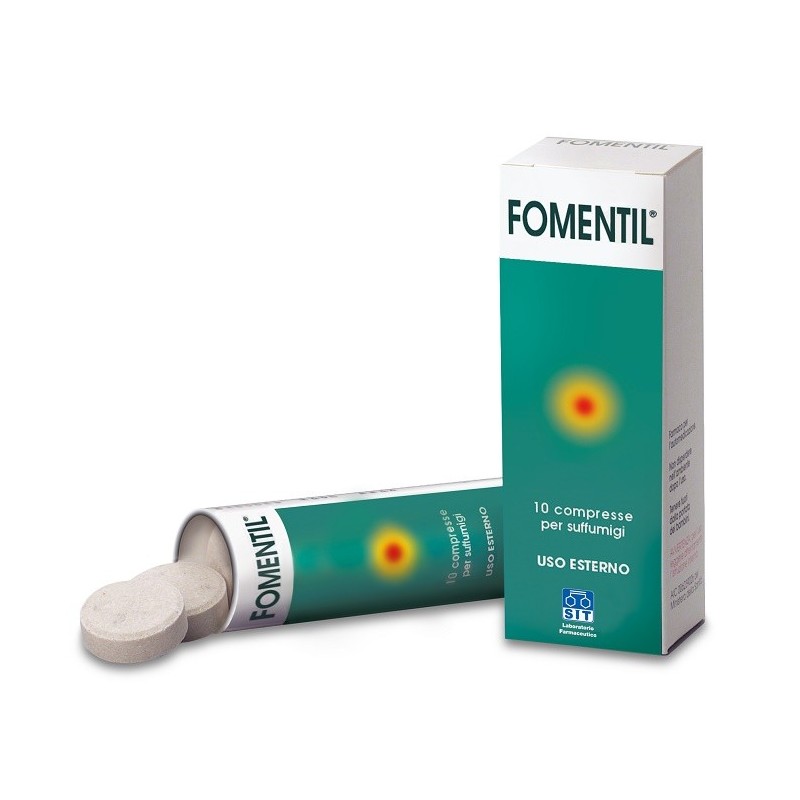 FOMENTIL 10 Compresse X SUFFUMIGI              