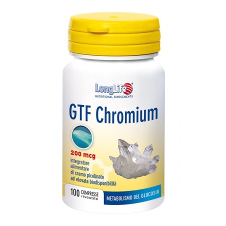 LONGLIFE GTF CHROMIUM 100 Compresse            