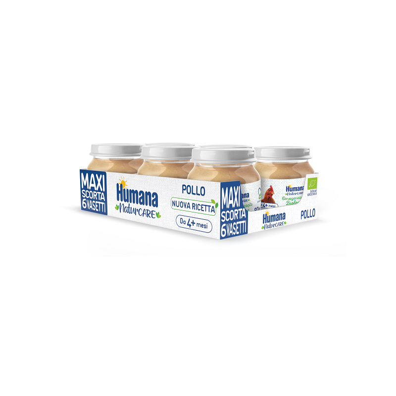 HUMANA OMOG POLLO BIO 6X80G             